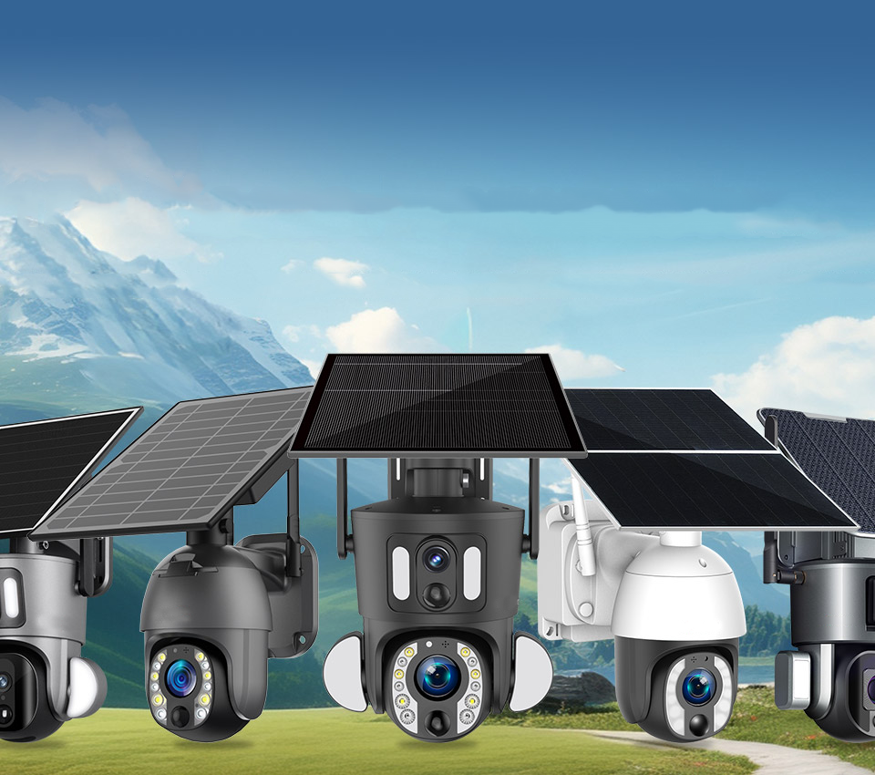 كاميرات المراقبة بالطاقة الشمسية