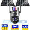 12MP كاميرا بالطاقة الشمسية (V2025) ZOOM X10